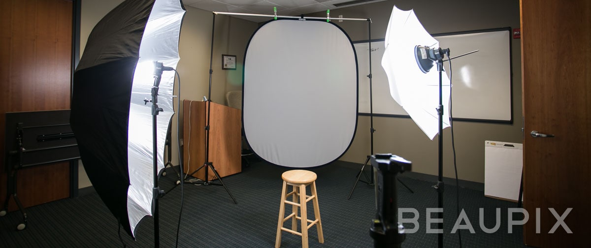 Boston Photographer, onsite corporate headshot shoot in a conference room